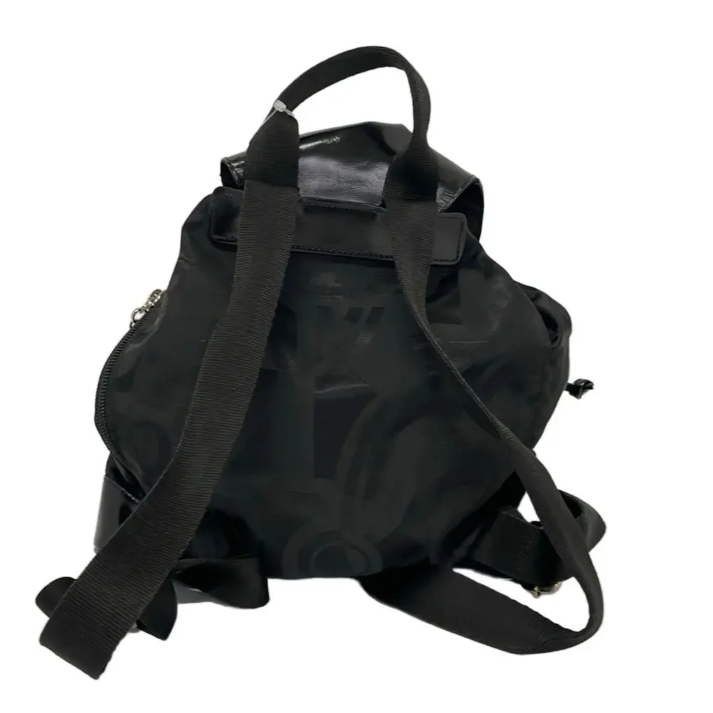 Salvatore Ferragamo Gancini Backpack DW-216772 Nylon Patent Leather